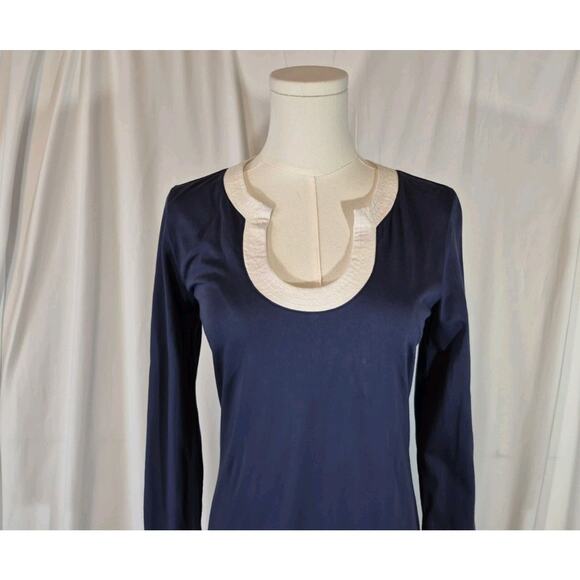 Lilly Pulitzer Womens Navy 100% Pima Cotton Marlina Dress XS - Picture 3 of 7